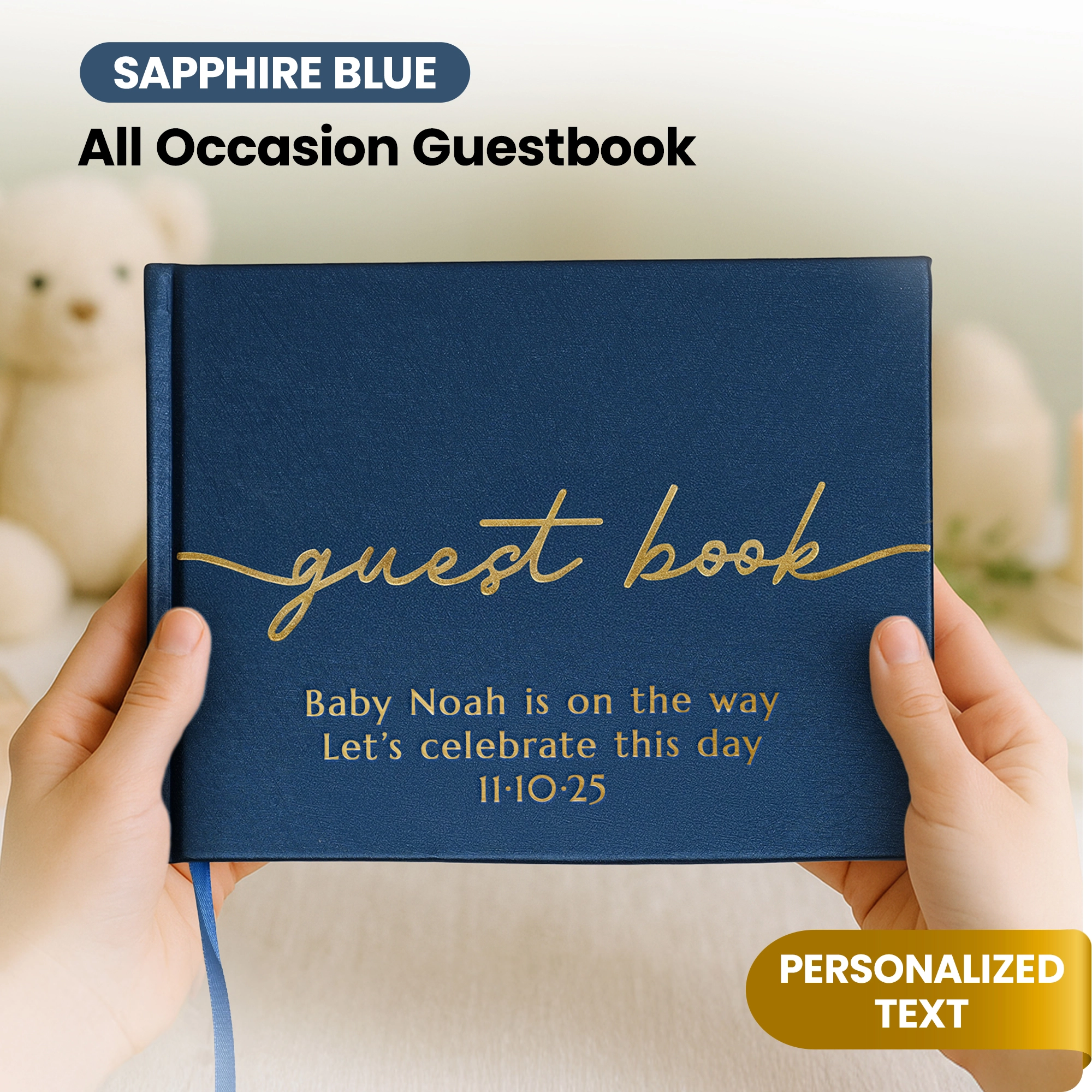 All Occasion Guestbook - Sapphire Blue